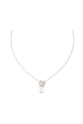 Moissanite studded heart necklace