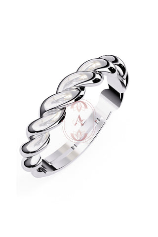 Silver Rope Ring