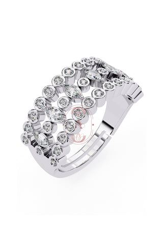 Triple Band Silver Ring